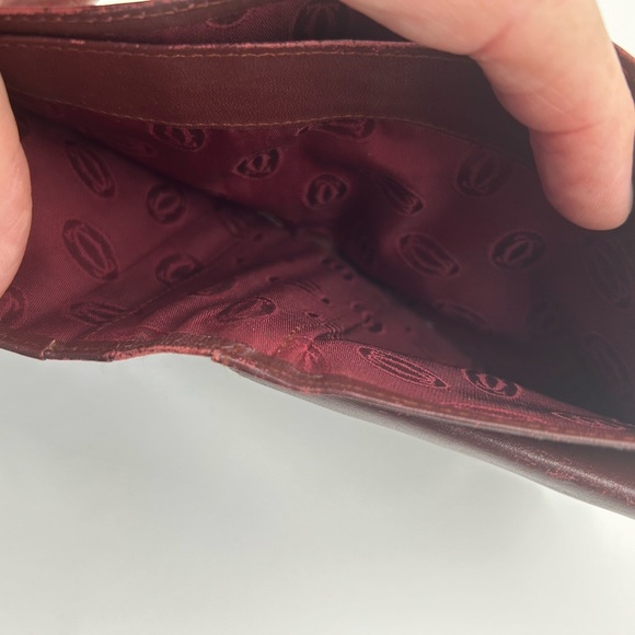 Cartier men’s bi fold wallet leather vintage - Picture 6 of 8